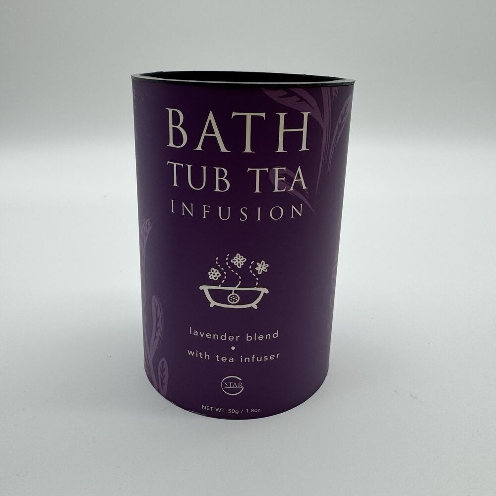 NEW! Bath Tub Tea Infusion Lavender By Star Lavender Blend W/ Tea Infuser